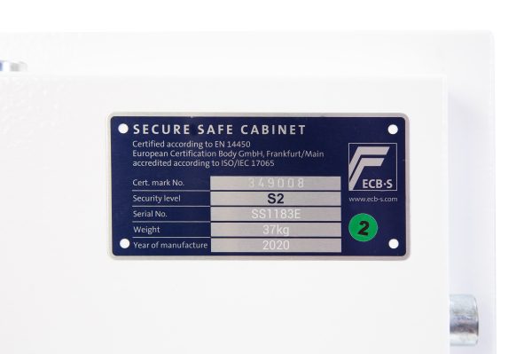 Phoenix Fortress SS1183 size 3 S2 Security Safe with Key / Electronic Lock