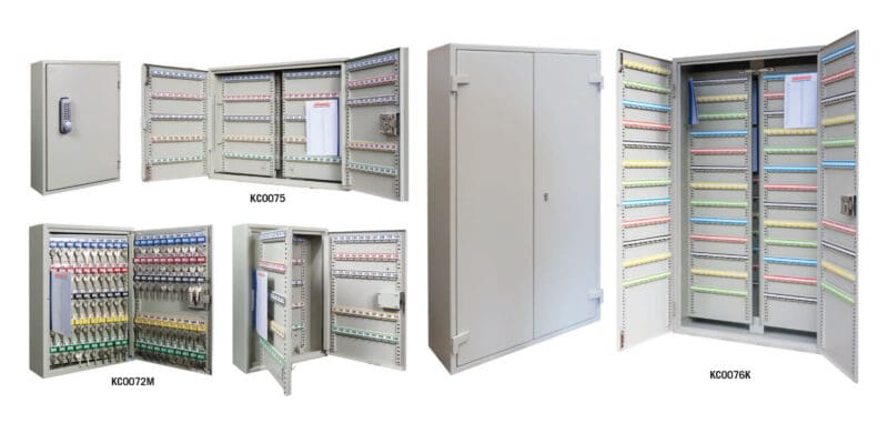 Phoenix Key Cabinets group photo of the KC0070 series key cabinets